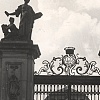 Brama przed pałacem Brühla, Warszawa w obiektywie nieznanego Niemca w latach okupacji (1940) 1943-1944, nr zesp. 1629/IV, sygn. 497